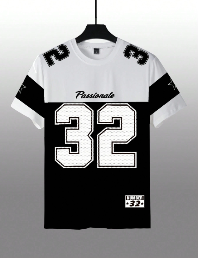 Stylish Design 32 Number Printed T Shirts For Men - Elevate Your Style With Stylish Printed T-Shirts- Premium Quality With Fine Stitching For Elegant Look